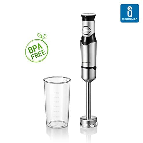 Aigostar Stirring Silver 30IOM - Frullatore a mano in Acciaio Inossidabile 600W con Ciotola di 700ml di capacità, Assente da BPA, Qualità Esclusiva Aigostar Stirring Silver 30IOM Frullatore a mano in Acciaio Inossidabile 600W con Ciotola di 700ml di capacit Assente da BPA Qualit Esclusiva 0 - Aigostar Stirring Silver 30IOM - Frullatore a mano in Acciaio Inossidabile 600W con Ciotola di 700ml di capacità, Assente da BPA, Qualità Esclusiva