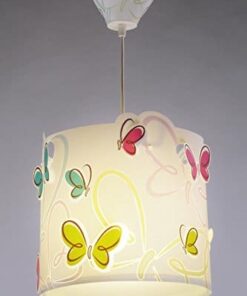 Dalber Farfalle Lampada da soffitto E27, 60 W, Multicolore, 250 x 260 x 265