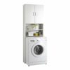 13Casa 913-001 Mobile per lavatrice, 64x26x190 h cm, Colore Bianco