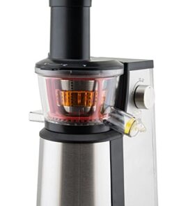 H.Koenig GSX12 Estrattore di Succo a Freddo, 60 giri/min, Frutta e verdura, Spremitura Lenta, Acciaio Inox, BPA Free, 1L, 400W