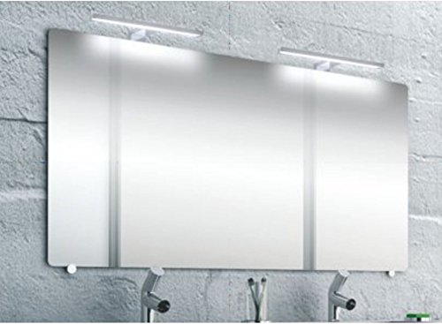 Lampada a LED in alluminio, per specchio, IP44, 4,5 W, 220 lm, 305 mm, 230 V – Bianco Caldo (3000 K)