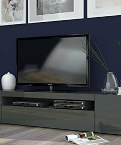 Mobile porta tv grigio antracite Mojito. Dimensioni in cm (L-A-P): 200 – 36,2 – 40