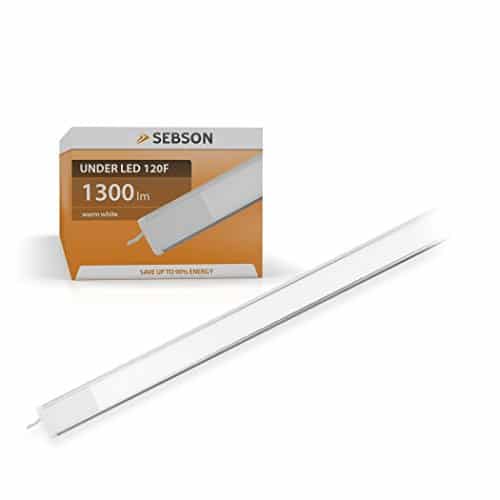 sebson® LED sottopensile Luce Calda, 120cm, 20W (Pari a 85W), 1300 Lumen, Alluminio, 100-240V