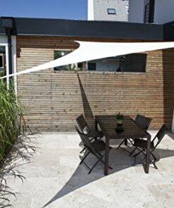 Windhager 10975 Tenda a vela Patio (3,6 x 3,6 x 3,6 m), bianco