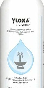 Yloxa KristallKlar – additivo concentrato per fontane, pareti e colonne ad acqua, cascate e nebulizzatori in ambienti interni ed esterni – bottiglia da 250 ml