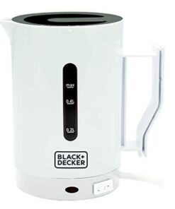 BLACK+DECKER Bollitore B+D MOD. Dc1005, 1000 W, 7 Cups, 1 Decibel, Plastica, Bianco