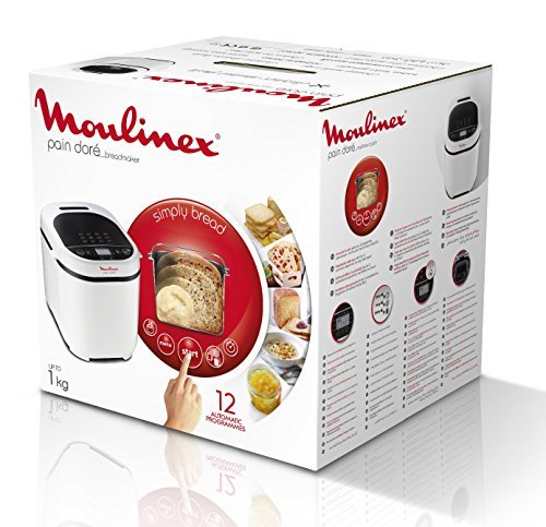 Moulinex OW210130 Pain Plaisir Macchina per il Pane, Capacità 1 kg, 12 Programmi Automatici