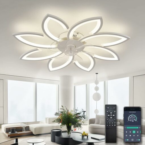 lampadario led con ventilatore