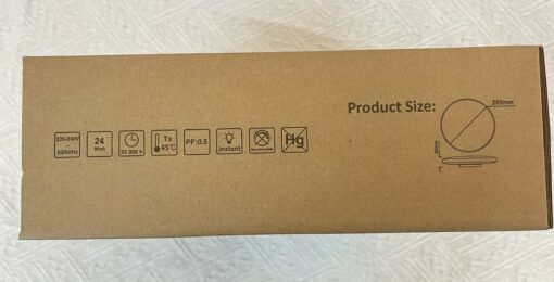 OUILA Plafoniera LED Soffitto 24W [2 Pezzi], Lampada da Soffitto 4000K 2000LM Plafoniera Bagno IP44 Impermeabile Rotonda Ø28CM Lampadario LED Moderna Luce Soffitto per Cameretta, Cucina, Soggiorno