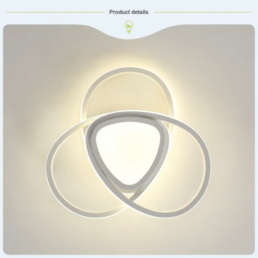 Tealight Lampada da Soffitto LED Moderna, Lampadario Soggiorno 36W 4050lm, Lampadario Camera da Letto per Soggiorno Cucina Bagno Camera da Letto Corridoio, Luce Naturale 4500K, Diametro 30cm