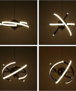 Elinkume LED lampada a sospensione design moderno lampadario soggiorno sala da pranzo (23W)
